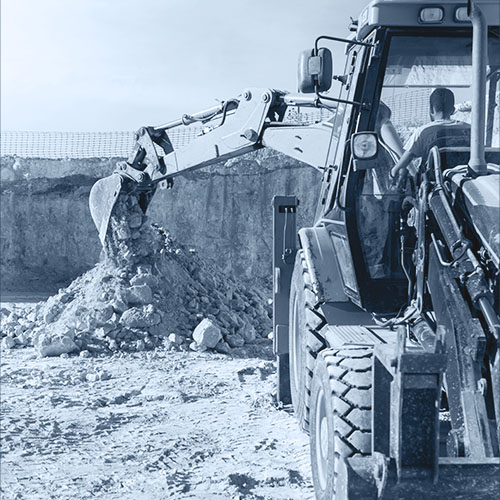 Close up of concrete blocks