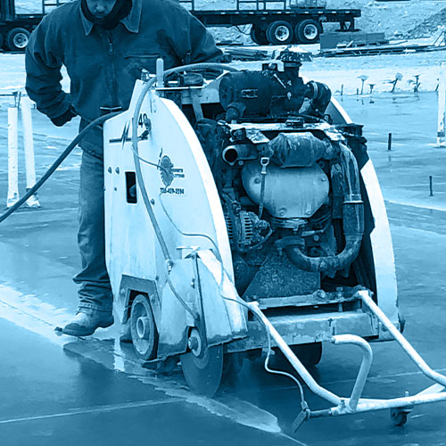 Circular saw blade close up